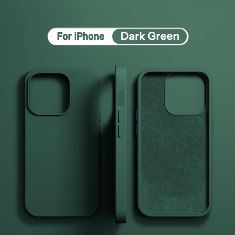 Original Liquid Silicone Soft Case Protection For IPhone