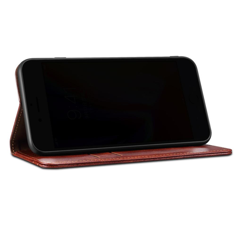 Oil Leather Flip Case For IPhone