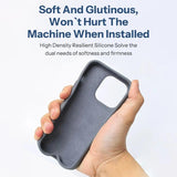 Custodia protettiva morbida in silicone liquido originale per iPhone 