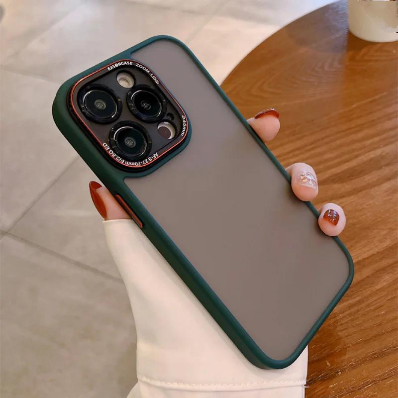 Luxury Matte Camera Protect Shockproof Phone Case For IPhone