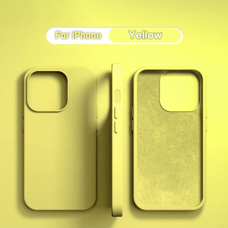 Custodia protettiva morbida in silicone liquido originale per iPhone 