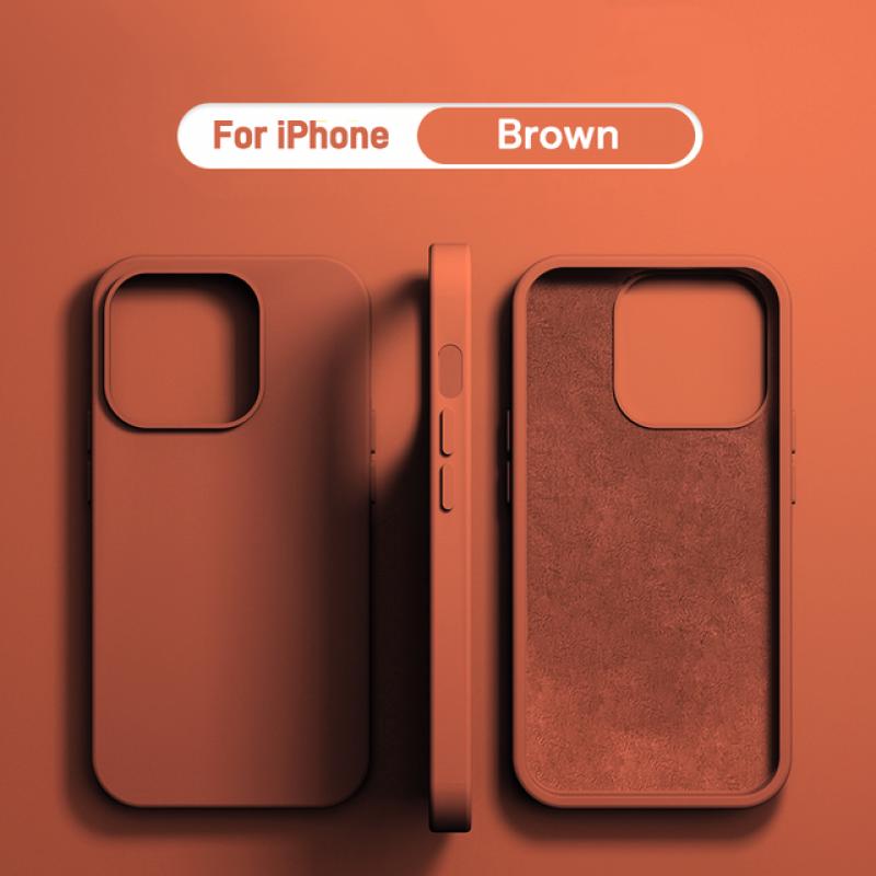 Original Liquid Silicone Soft Case Protection For IPhone