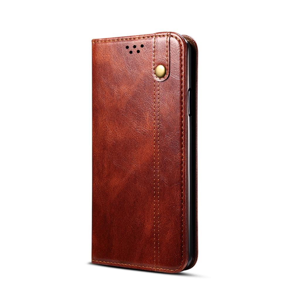 Oil Leather Flip Case For IPhone