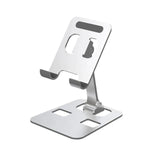 Universal All Aluminum Alloy Metal  Foldable Desk Mount Stand For Mobile Phone Tablet