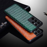 Luxury Crocodile Leather Case For Samsung Galaxy