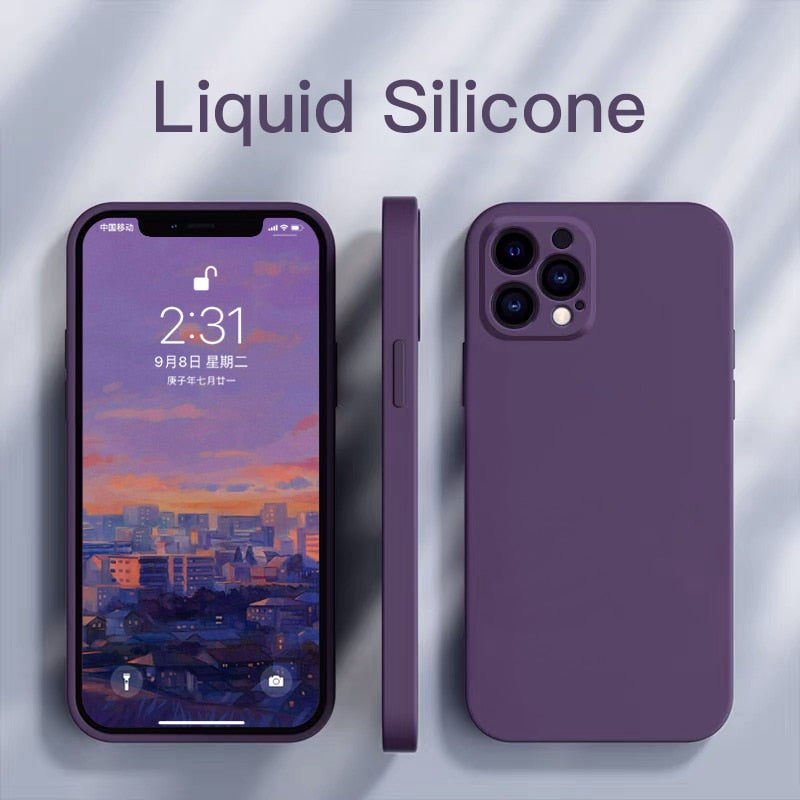 Liquid Silicone Full Protection Case For iPhone