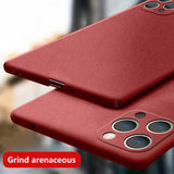 Ultra Thin Anti-skid Matte Hard Case For iPhone