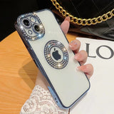 Luxury Plating Flash Diamond Case For iPhone