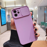 Lens Protection Liquid Silicone Case For iPhone