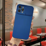 Lens Protection Liquid Silicone Case For iPhone