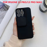 Lens Protection Liquid Silicone Case For iPhone