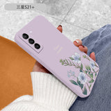 Camera Protection Flowers Case For Samsung Galaxy