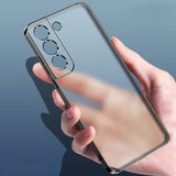 Plating Silicone Clear Matte Case for Samsung