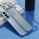 Plating Silicone Clear Matte Case for Samsung