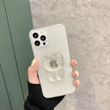 Cute 3d Crystal Cartoon Cat Phone Case for iPhone