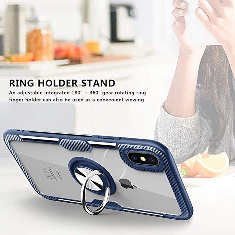 Stand Holder Magnetic Ring Case for Iphone