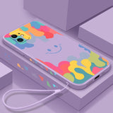 Liquid Silicone Watercolor Protective Case For iPhone