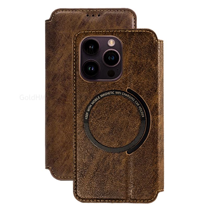 Card Wallet Magnetic Flip Case For iPhone