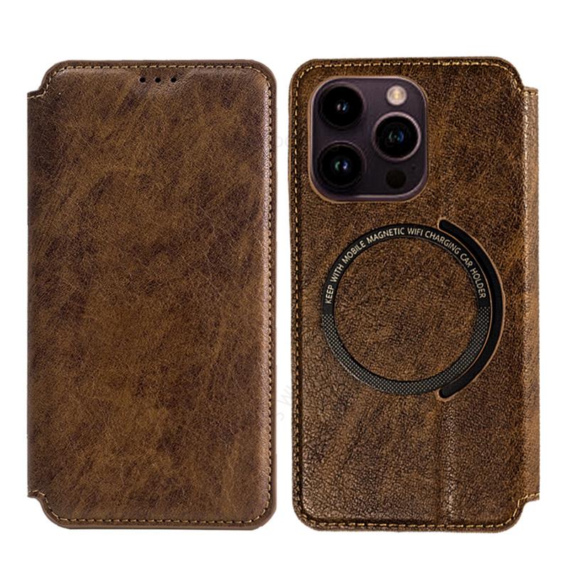 Card Wallet Magnetic Flip Case For iPhone