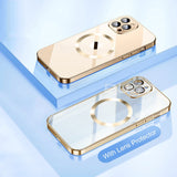 Lens Protector Transparent Magnetic Case For iPhone