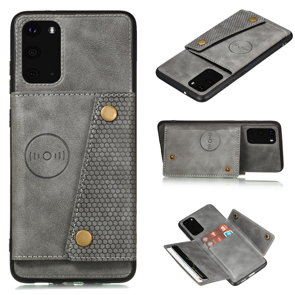 Car Magnetic Leather Flip Case for Samsung Galaxy
