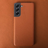 Litchi Pattern Leather Case For Samsung Galaxy