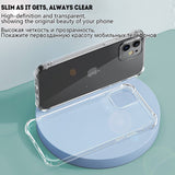 Clear Silicone Shockproof Phone Case For iPhone