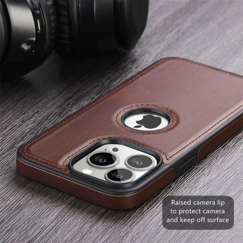 Luxury Soft PU Leather Case For iPhone
