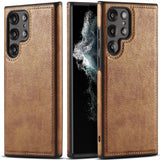 Business Skin-Feel PU Leather Case For Samsung