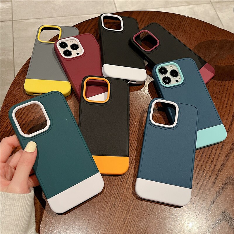 Luxury 3 in 1 Armor Bumper Case For iPhone