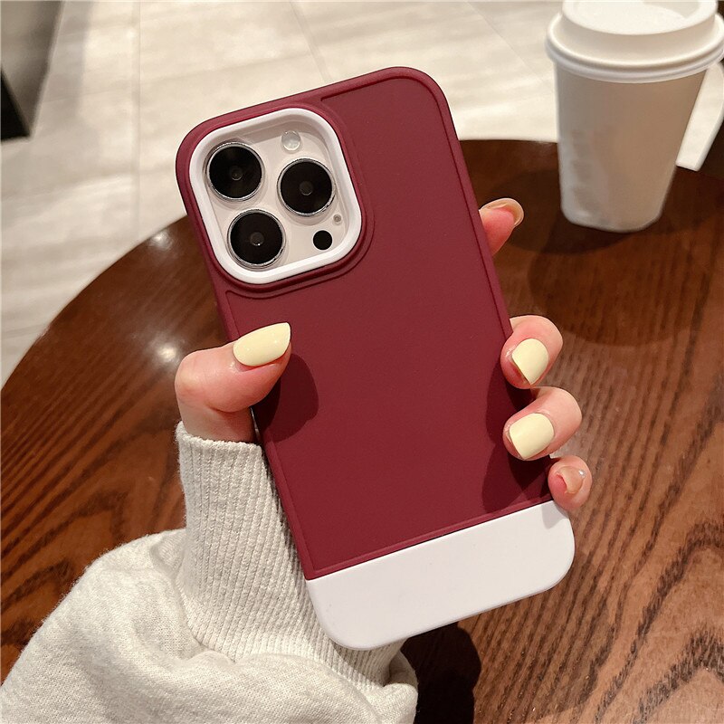 Luxury 3 in 1 Armor Bumper Case For iPhone