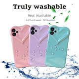 Luxury Love Heart Silicone Soft Case for iPhone