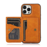 Wallet Car Magnet Leather Case For iPhone