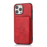 Wallet Car Magnet Leather Case For iPhone