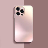 Silicone Frosted Glass Shockproof Case for iPhone