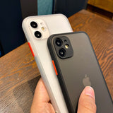 Luxury Matte Transparent Phone Case for iPhone
