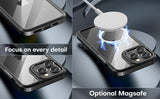 Magnetic Glass Lens Protector Case For iPhone