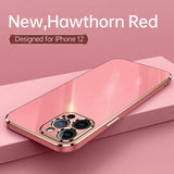 Soft Sillicone Plating Case For iPhone