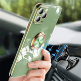 Luxury Plating Ring Holder Case For iPhone