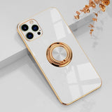 Luxury Plating Ring Holder Case For iPhone