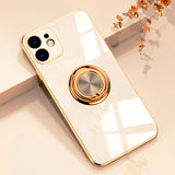 Luxury Plating Ring Holder Case For iPhone