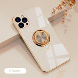 Luxury Plating Silicone Case For iPhone