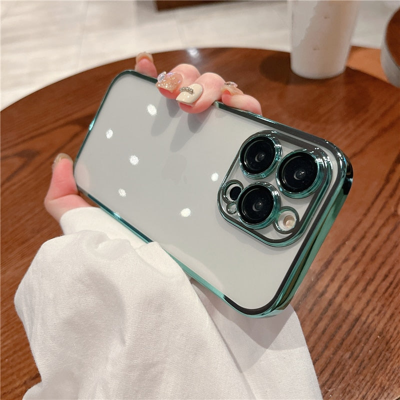 Luxury Plating Square Case For iPhone