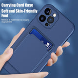 Luxury Shockproof Silicone Wallet Case For iPhone