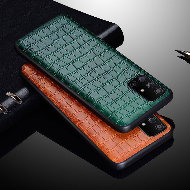 Luxury Crocodile Leather Case For Samsung Galaxy