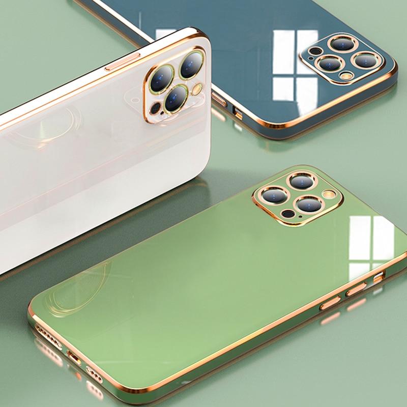Luxury Plating Soft Case For iPhone