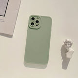 Matte Soft Silicone Case For iPhone