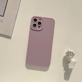 Matte Soft Silicone Case For iPhone