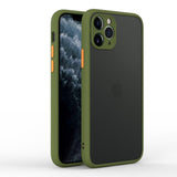 Silicone Hybrid Cover Camera Protection Matte Case For iPhone