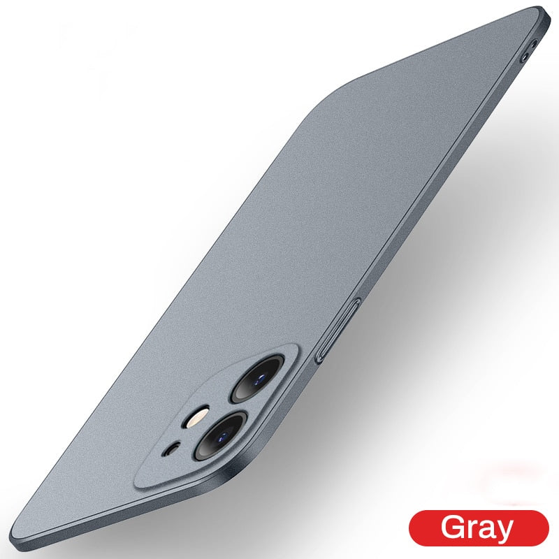 Matte Hard Sandstone Plastic Case For iPhone